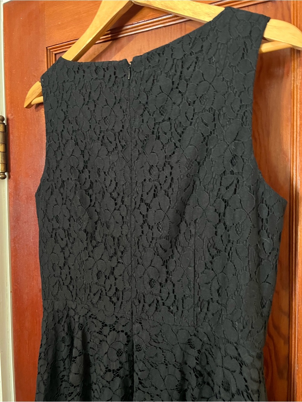 Donna Morgan Black Lace Fit & Flare Cocktail Dress Size 8 - Picture 8 of 9